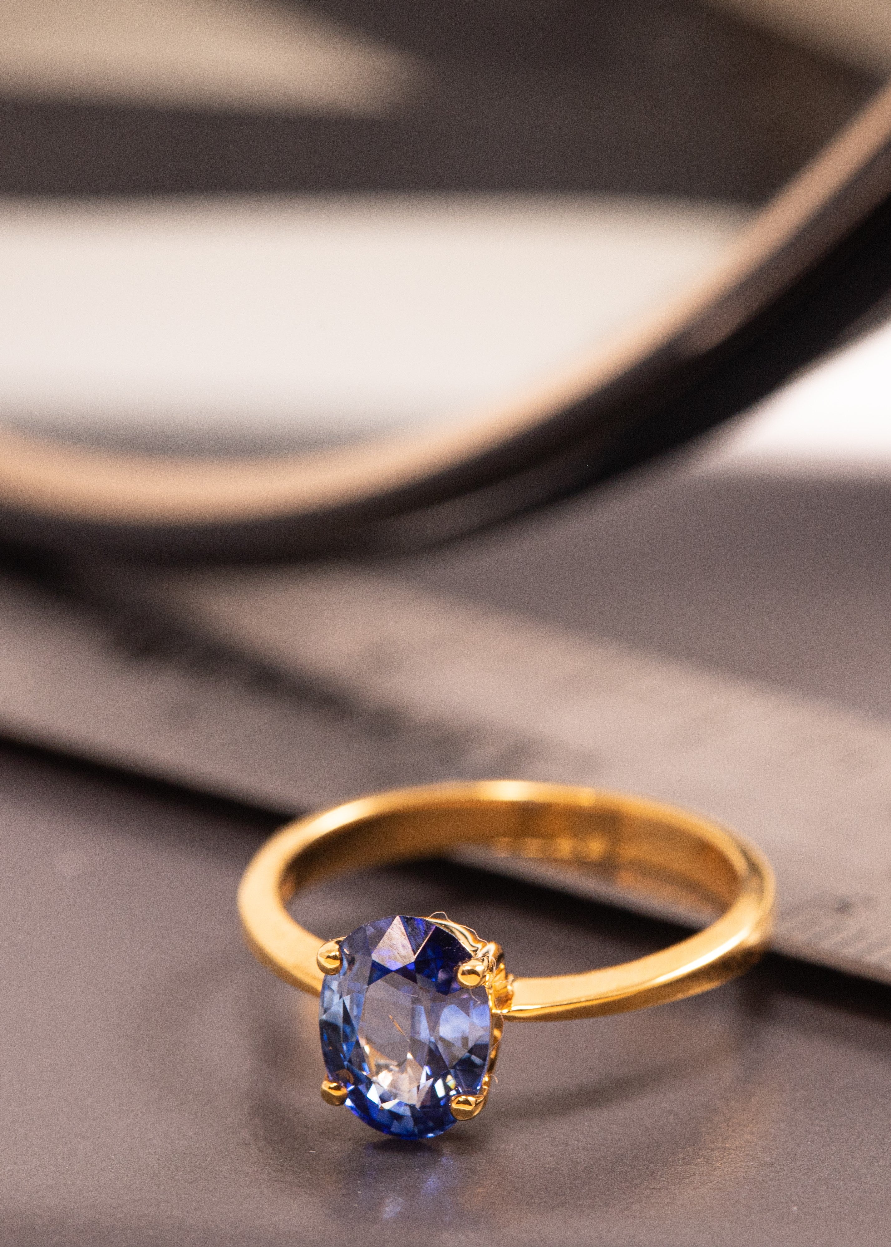 Vintage Blue Sapphire Ring